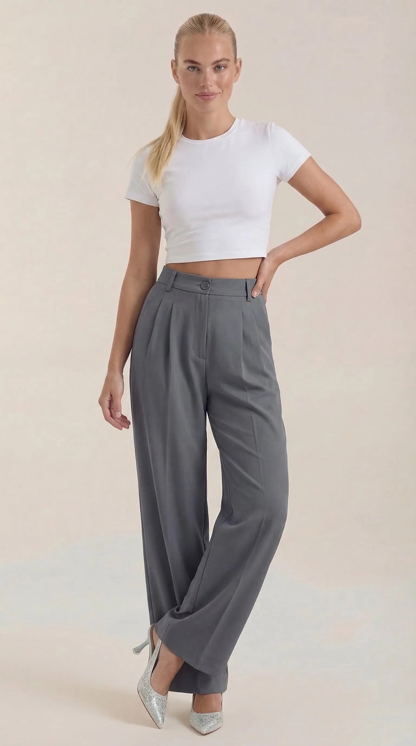 Isabel-Pantalón de Tiro Alto