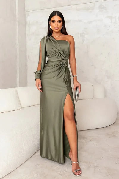 Claudia-Vestido Elegante de Corte Atemporal