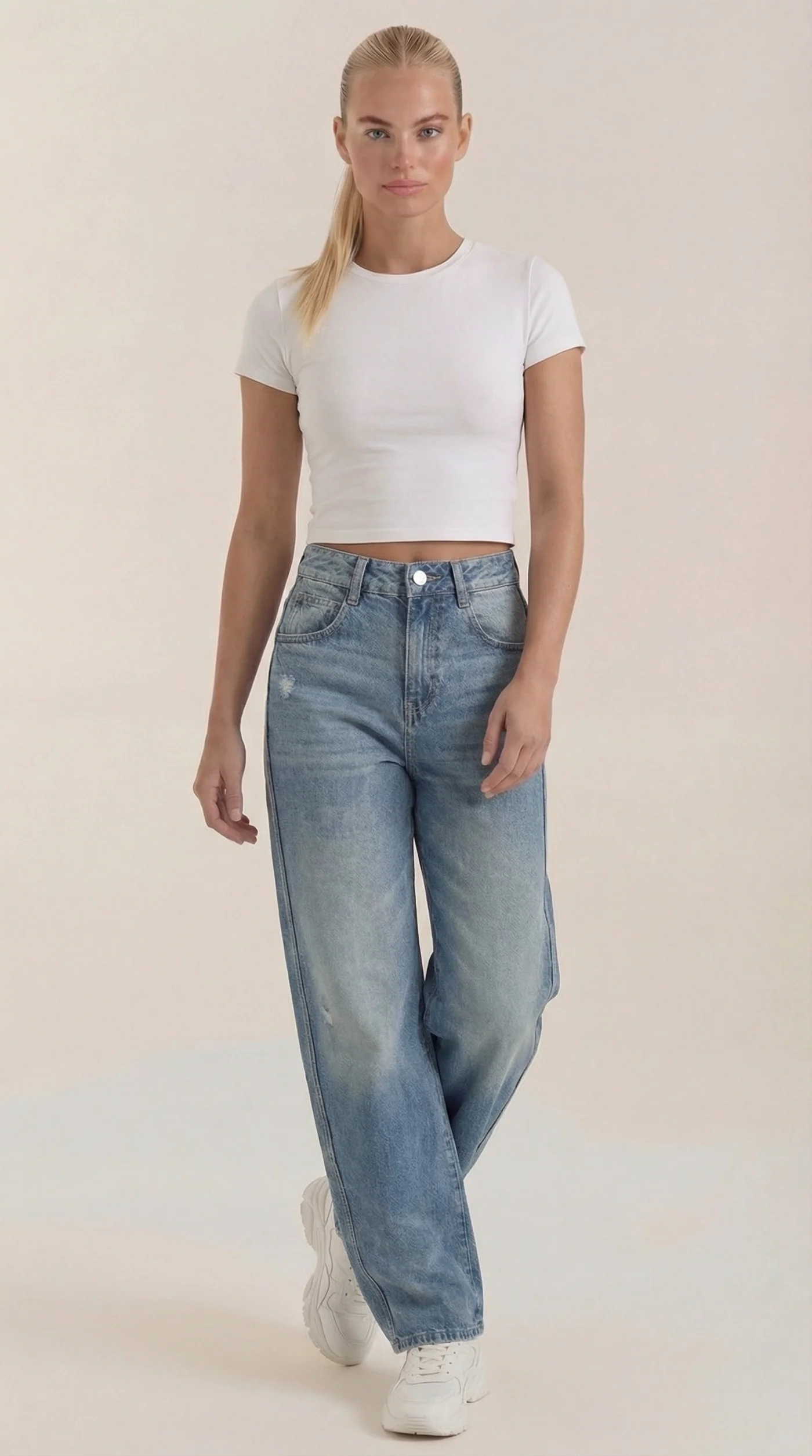 Verónica-Pantalones Vaqueros Anchos Bridget