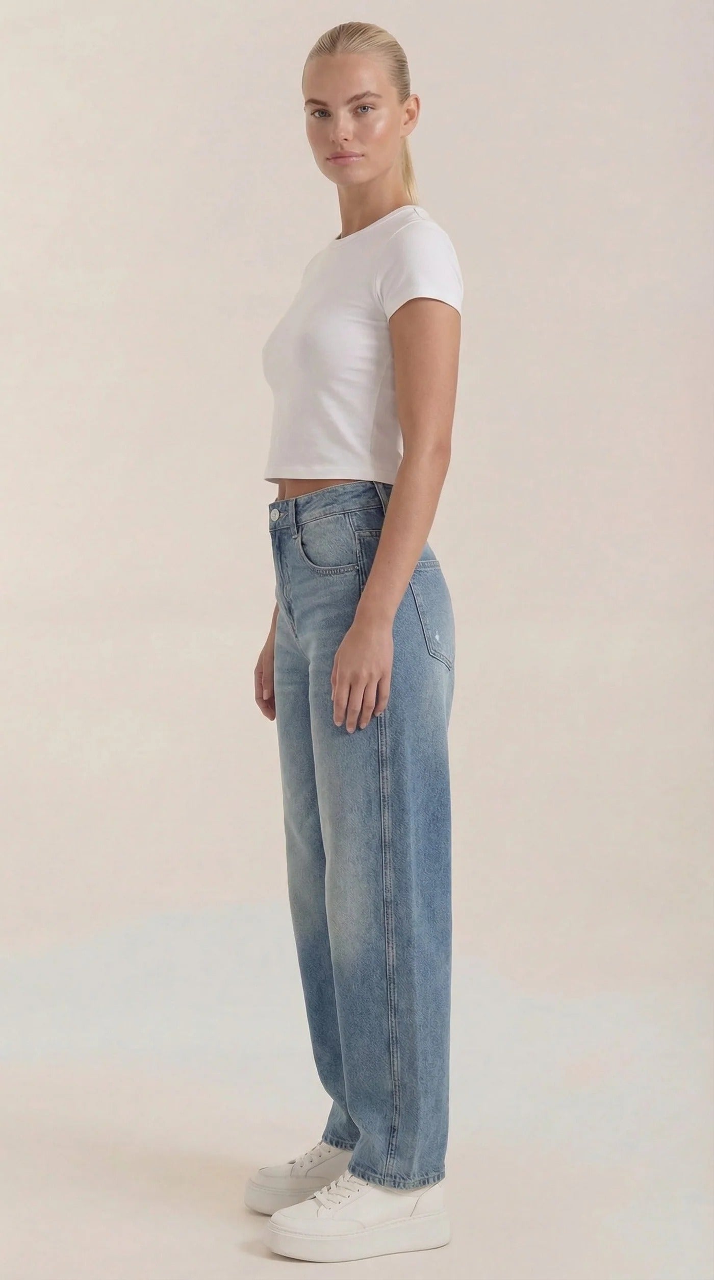Verónica-Pantalones Vaqueros Anchos Bridget