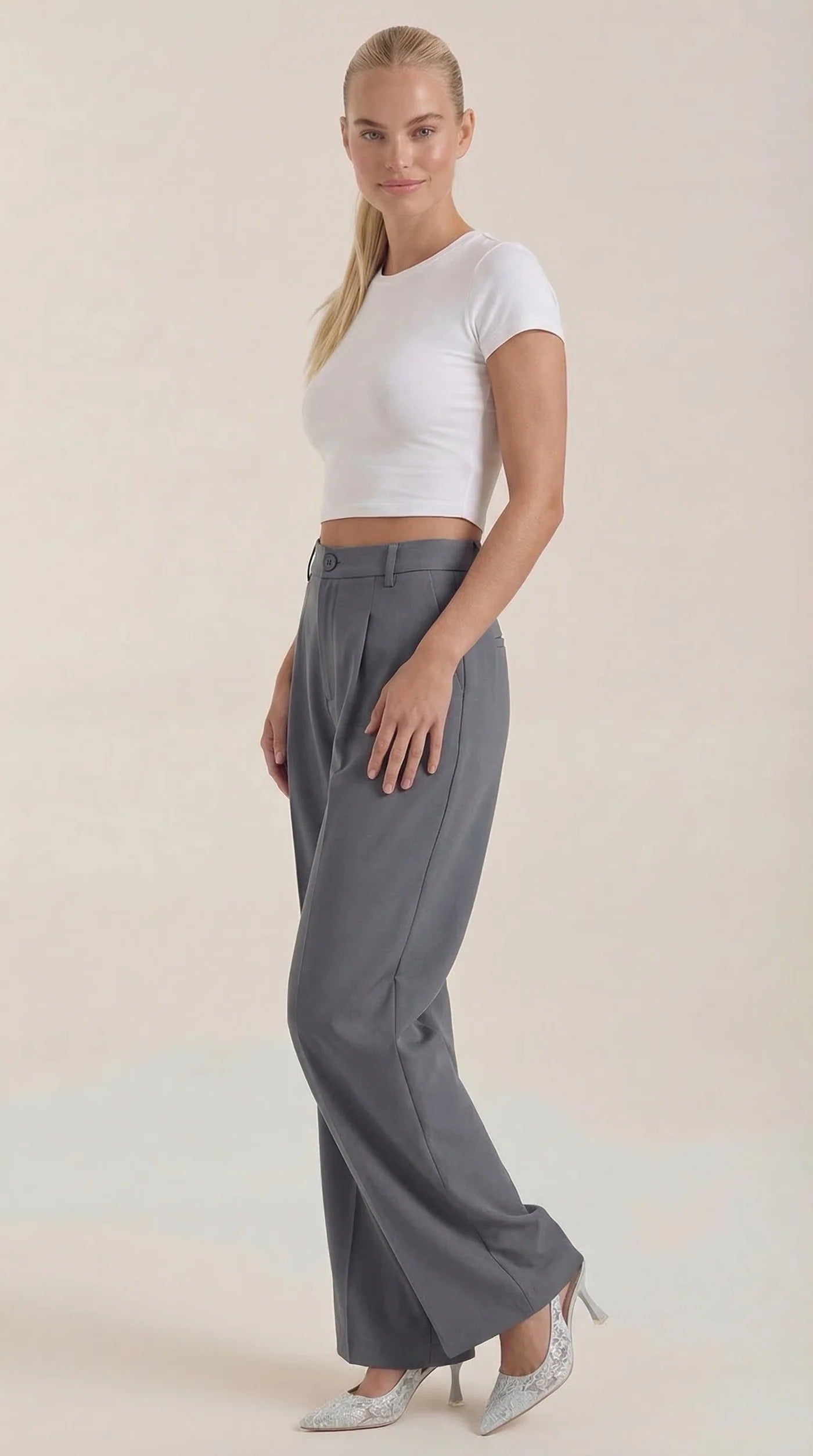 Isabel-Pantalón de Tiro Alto