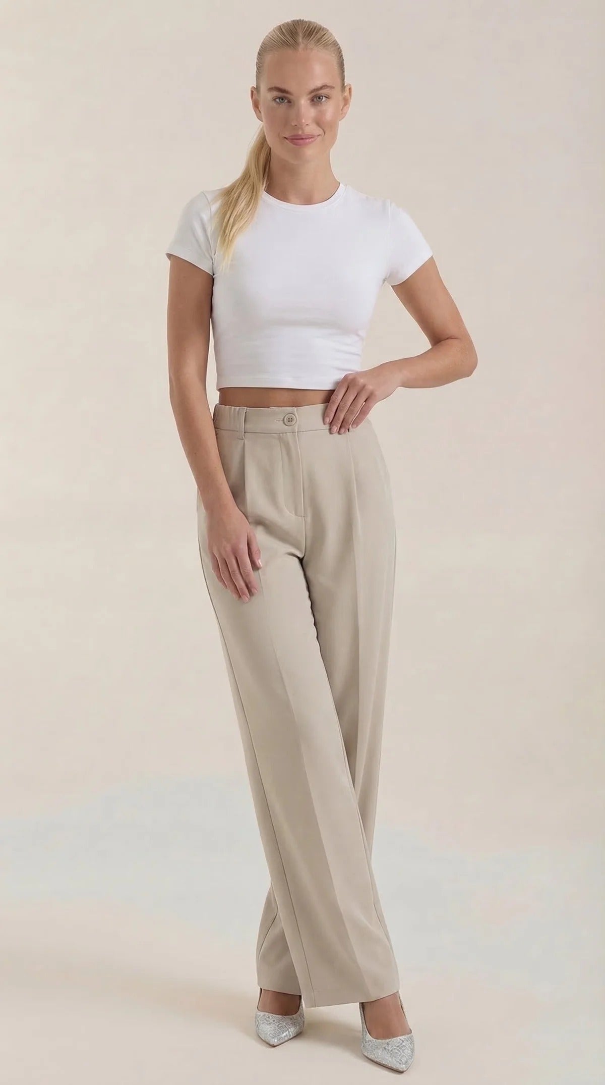 Isabel-Pantalón de Tiro Alto