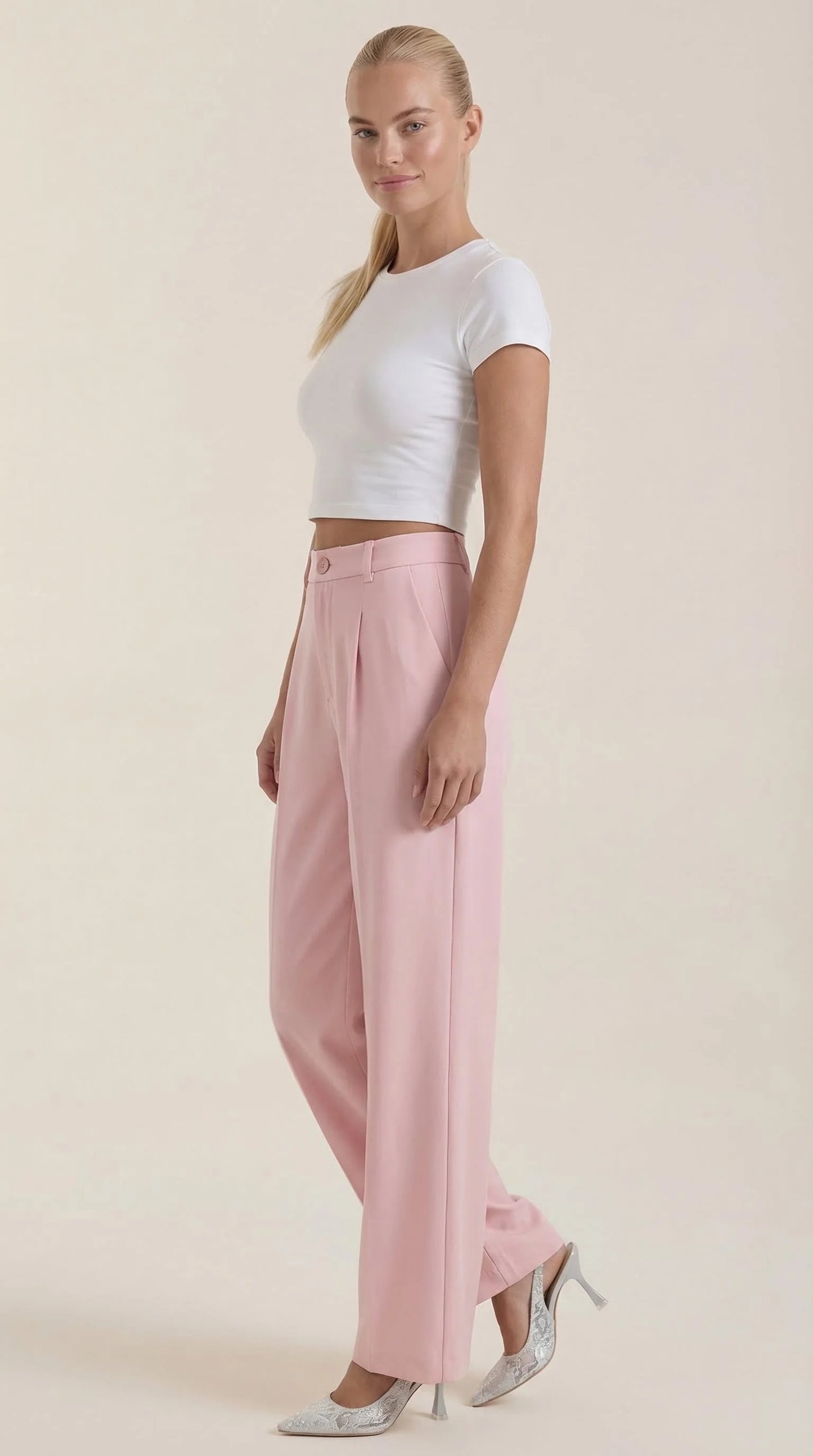 Isabel-Pantalón de Tiro Alto