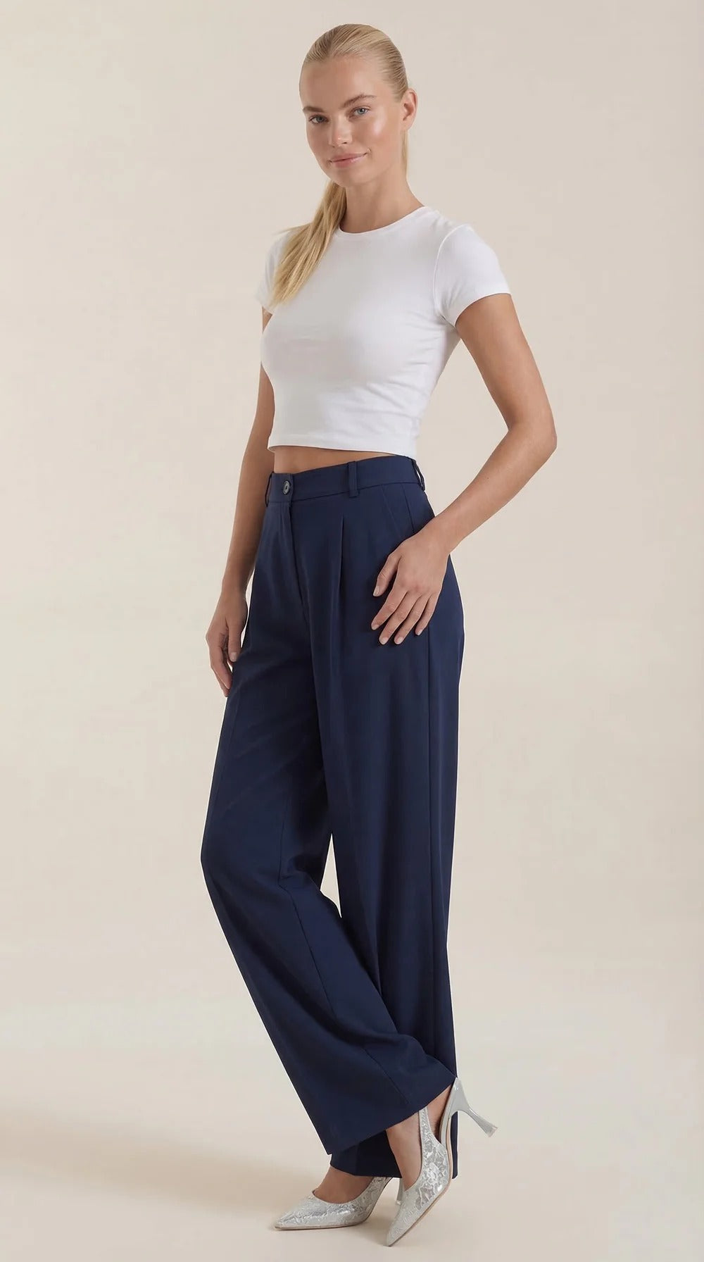 Isabel-Pantalón de Tiro Alto