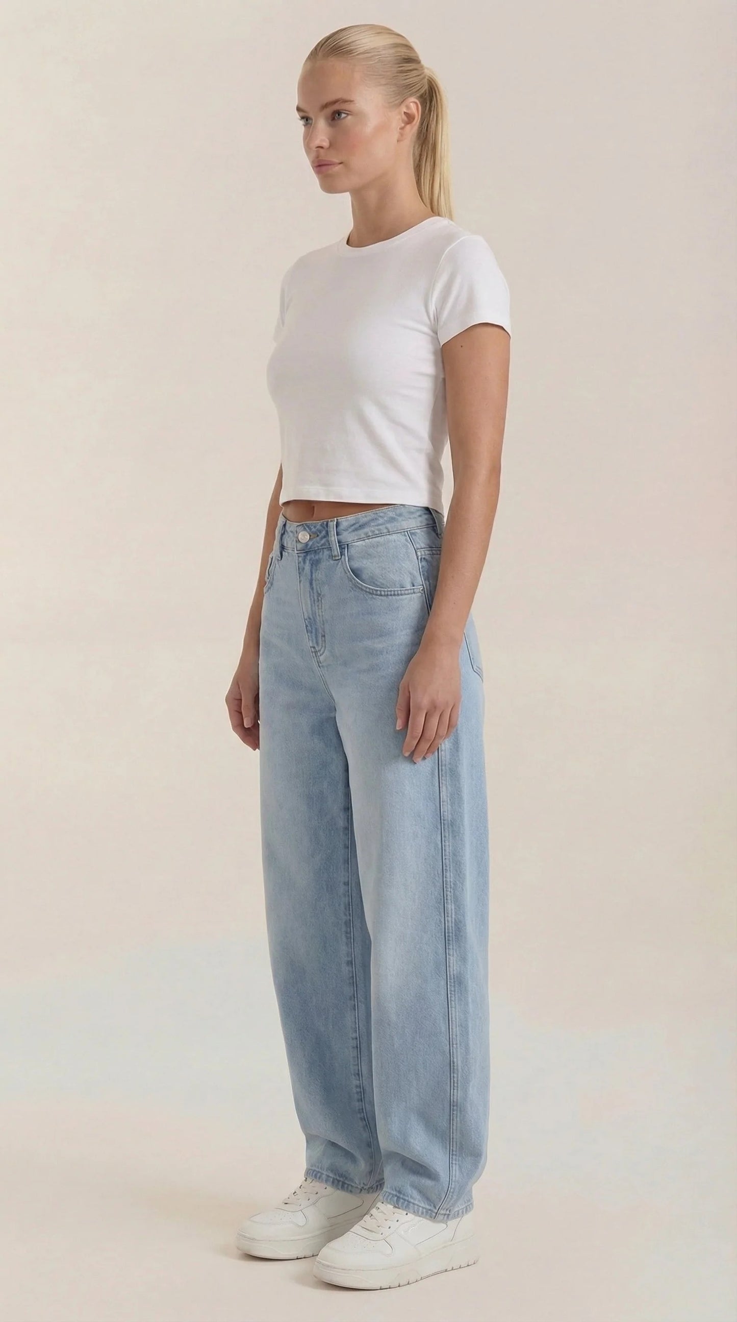 Verónica-Pantalones Vaqueros Anchos Bridget