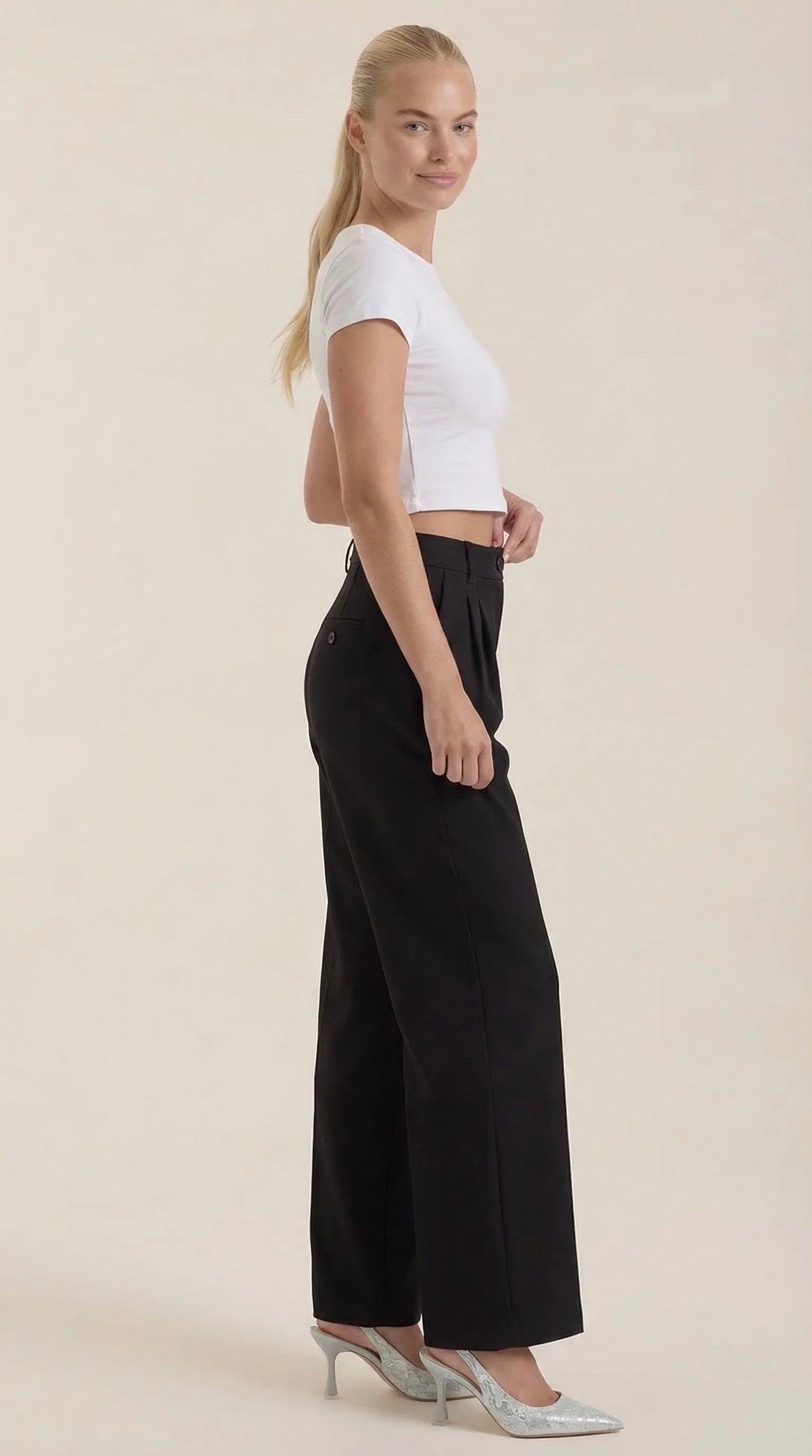 Isabel-Pantalón de Tiro Alto